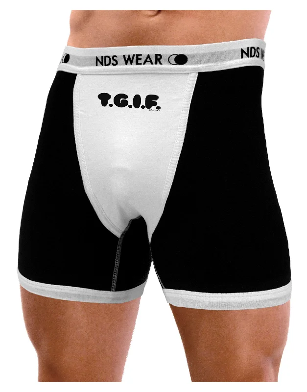 trendy boxer shorts-Thank God It‘s Friday - TGIF Mens Boxer Brief Underwear by TooLoud