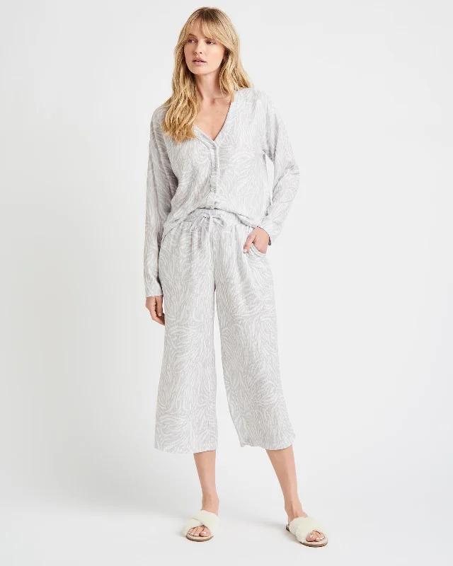 breathable modal nightie-Cardigan Sleep Set