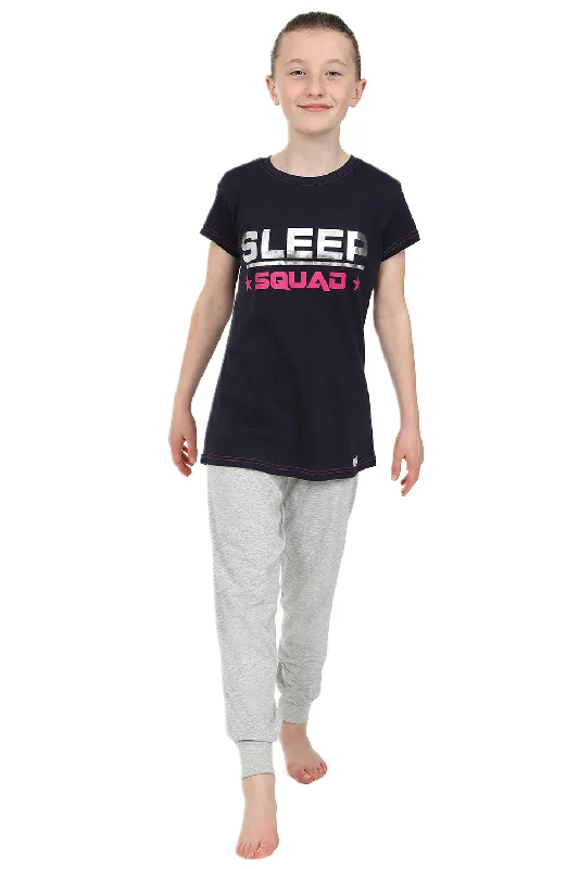 women’s warm cotton sleepwear-Girls Sleep Squad long Pyjamas