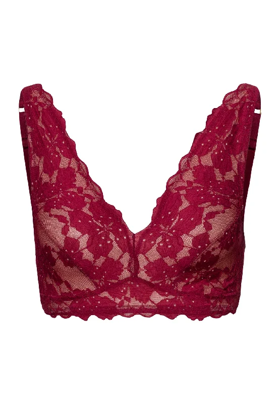 women’s lace panties-Anais Lace Soft Cup Bra | Deep Poppy 70903-2405