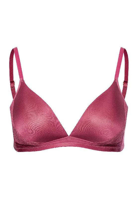 soft stretch briefs-Eva Padded Soft Cup Bra | Rose Wine 70919-2414