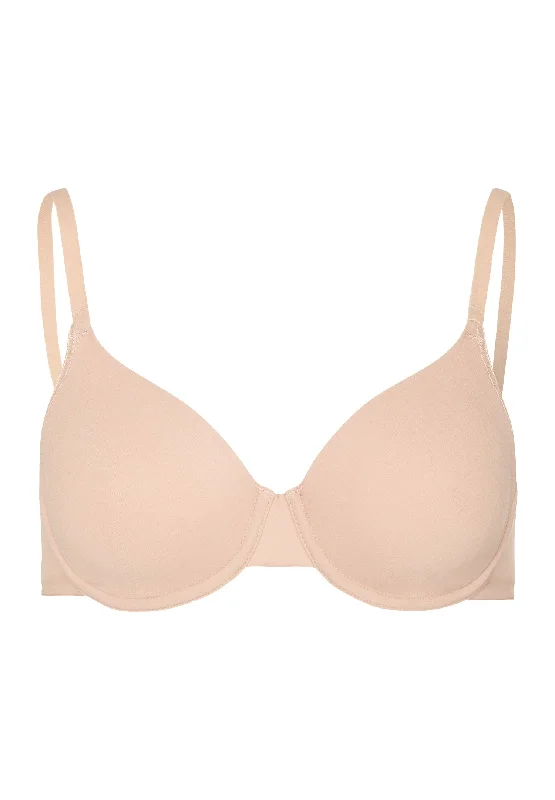 women’s high-cut briefs-Cotton Sensation Underwire Bra | Beige 71363-274