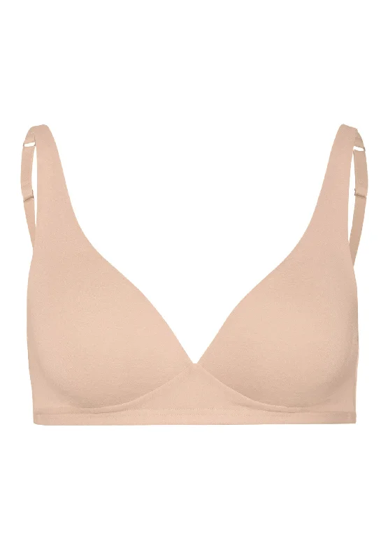 women’s luxury briefs-Cotton Sensation Soft Cup Bra | Beige 71387-274