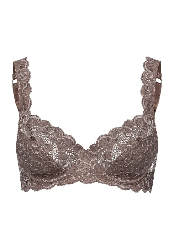 soft modal underwear-Luxury Moments Lace Underwire Bra | Stonewash 71467-2756