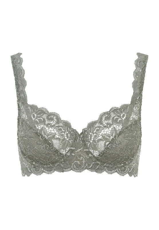 breathable satin panties-Luxury Moments Lace Underwire Bra | Antique Green 71467-2668