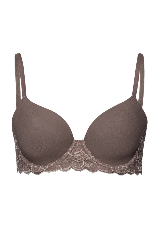 lightweight briefs-Luxury Moments Lace T-Shirt Bra | Stonewash 71503-2756