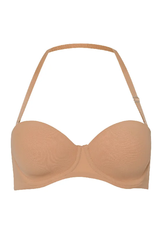 breathable sports underwear-Allure Strapless T-Shirt Bra | Nude 71732-267