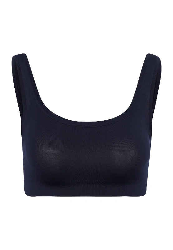 breathable mesh underwear-Touch Feeling Crop Top | Deep Navy 71810-1610