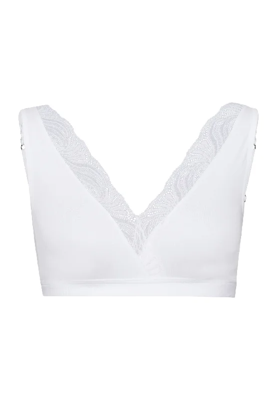 high-waisted silk underwear-Cotton Delight Soft Cup Bra | White 71838-101