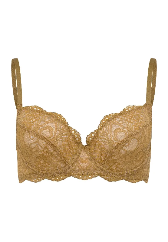 floral bikini panties-Lilova Underwire Bra | Gold 72531-1246