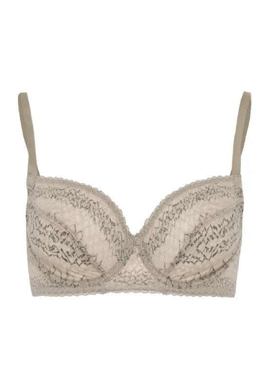 breathable boyshorts underwear-Thalie Underwire Bra | Animal Lace Coriander 72941-2375