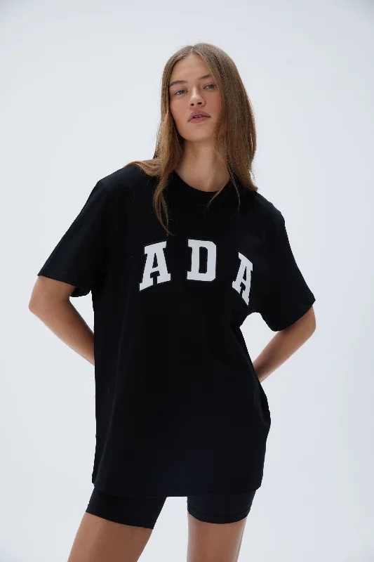 lightweight briefs-ADA Short Sleeve Oversized T-shirt - Black