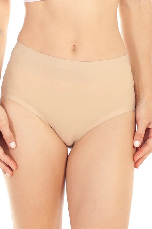 high-waisted cotton panties-Antibacterial Body Brief Panty