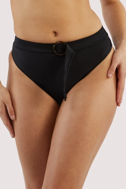 soft bamboo briefs-Eco Jayne Black Bikini Brief