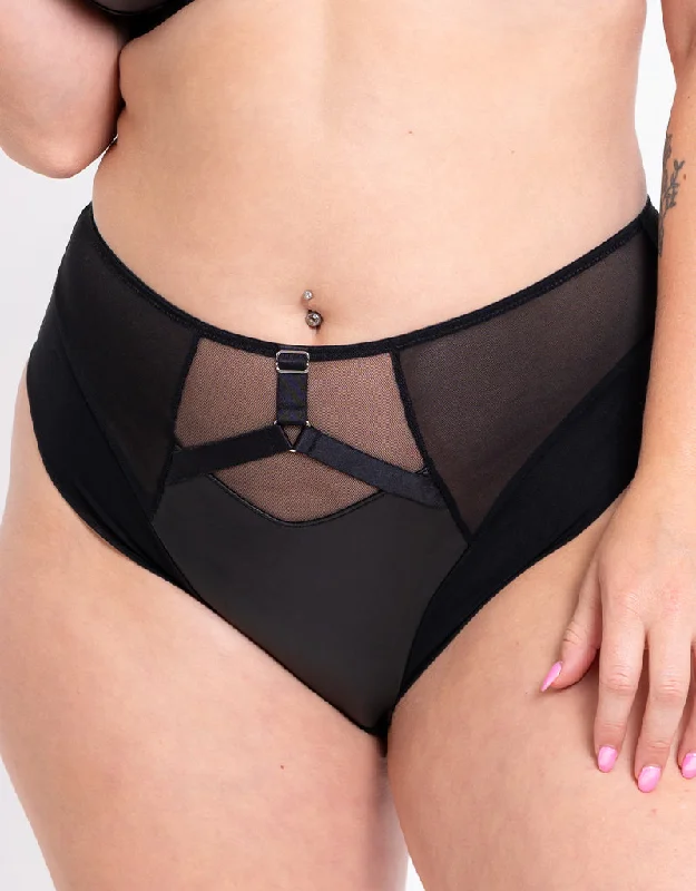 women’s shaping briefs-Curvy Kate Enclose High Waist Brief Black