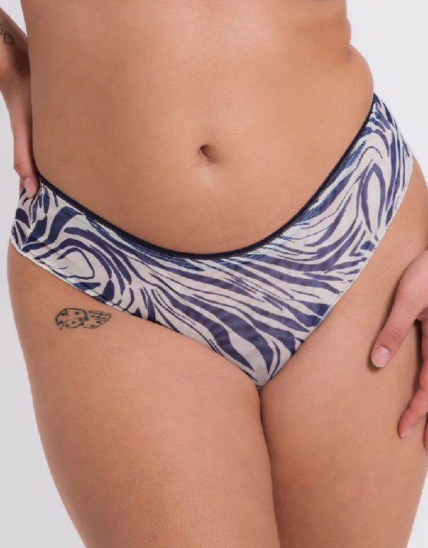 cozy flannel underwear-Curvy Kate Lifestyle Short Zebra Print