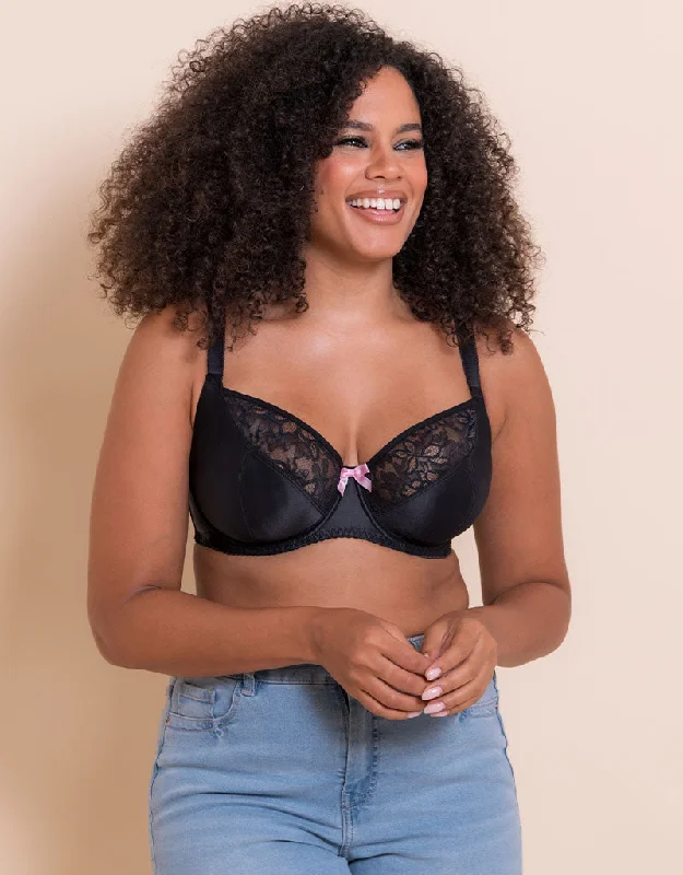 lightweight cotton panties-Curvy Kate Spellbound Balcony Bra Black