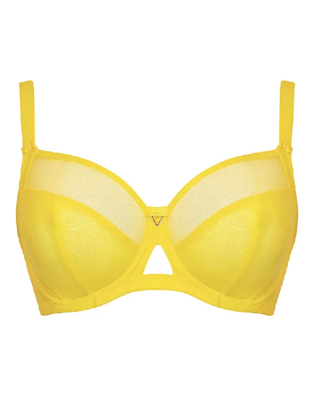 seamless lace underwear-Curvy Kate Victory Side Support Balcony Bra Citron