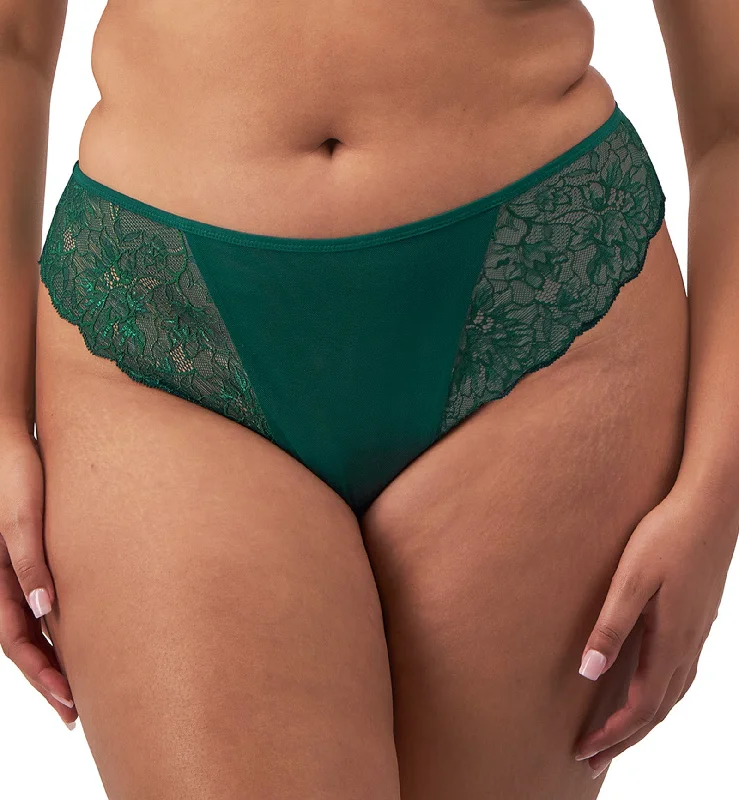 comfy cotton boyshorts-Elomi Brianna Thong (8087) - Rainforest