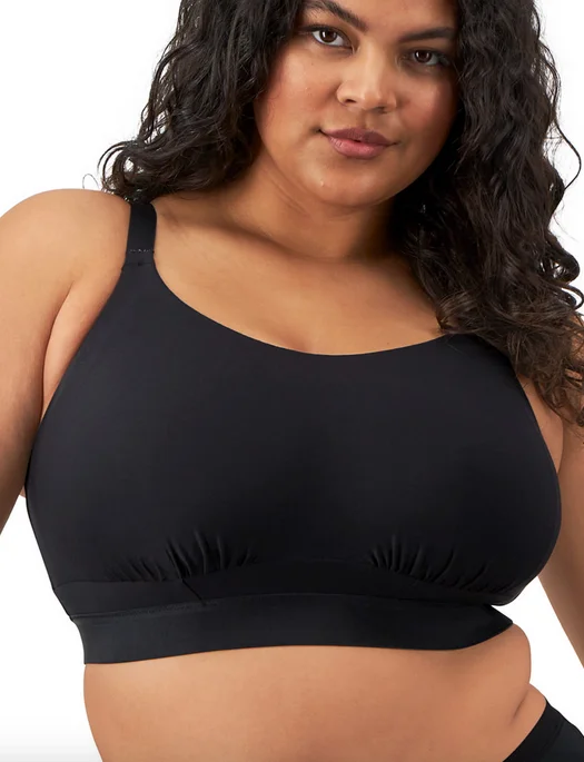 women’s satin hipster-Elomi Downtime Nonwire Bralette