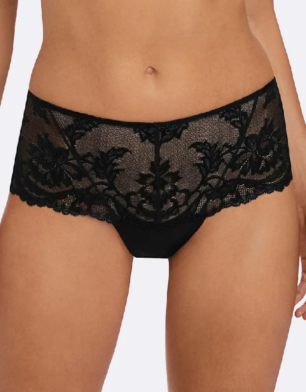 luxury silk underwear-Fantasie Bronte Thong Black