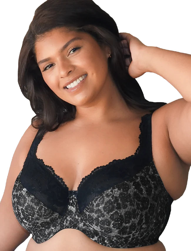 stretchy cotton underwear-Fit Fully Yours Serena Lace-Black Leopard (#B2761)