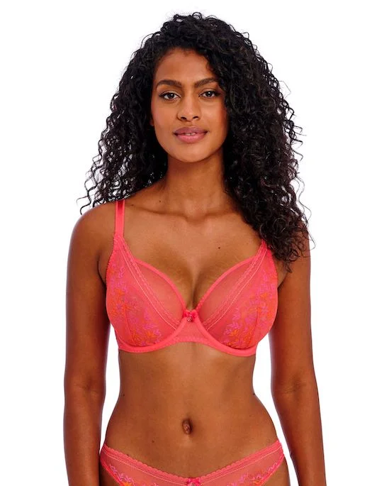 breathable cotton thong-Freya Sydnie UW High Apex Plunge Bra