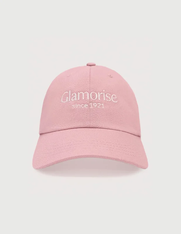 comfy cotton boyshorts-Glamorise Logo Hat Pink