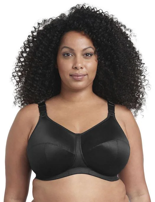 women’s shaping briefs-Goddess Celeste Soft Cup Bra, BLACK