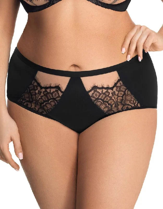 seamless bikini panties-Gorsenia Memphis Brief Black