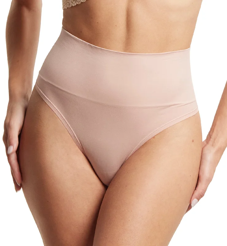 women’s soft thong-Hanky Panky Body Mid Rise Thong (4H1921) - Inner Peace