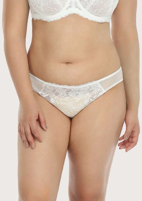 seamless sports underwear-HSIA Breathable Sexy Lace White Bikini Underwear