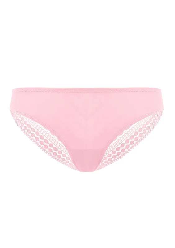 breathable bikini underwear-HSIA Polka Dot Super Soft Pink Lace Back Cheeky Underwear