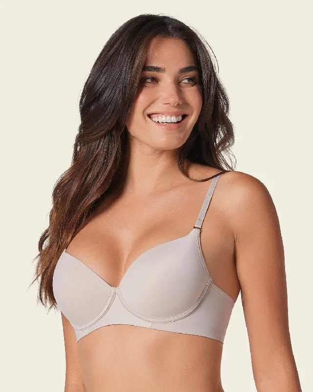 women’s period briefs-Invisible High Push Up Petite Bra with Memory Foam