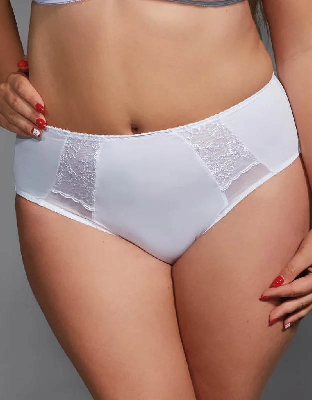 high-cut thong-Kris Line Afrodyta Midi Brief White