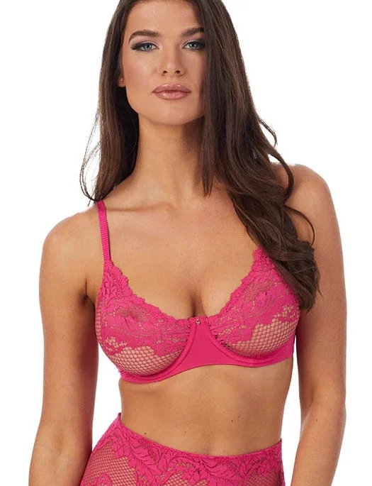 breathable hipster underwear-Le Mystere Lace Allure Unlined Bra