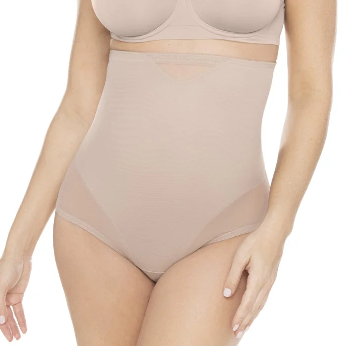 women’s cozy briefs-MIRACLESUIT 2778 SEXY SHEER HI WAIST CONTROL THONG