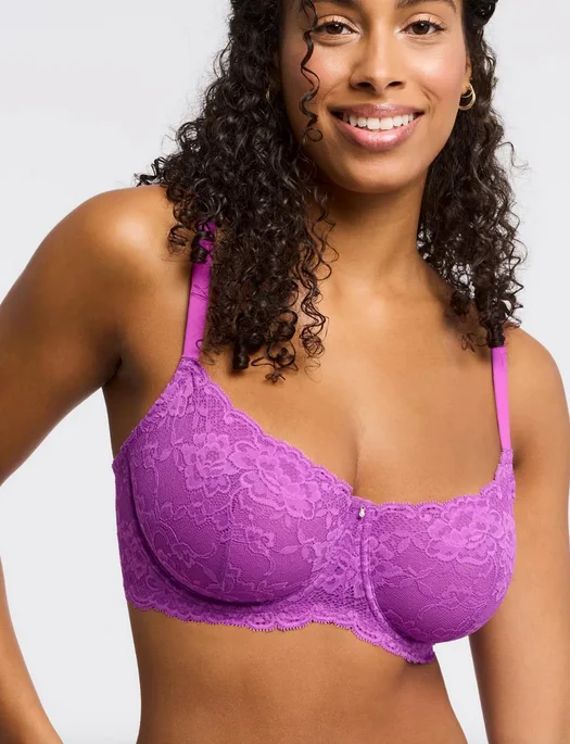 seamless sports underwear-Montelle Flirt Demi Lace Bra