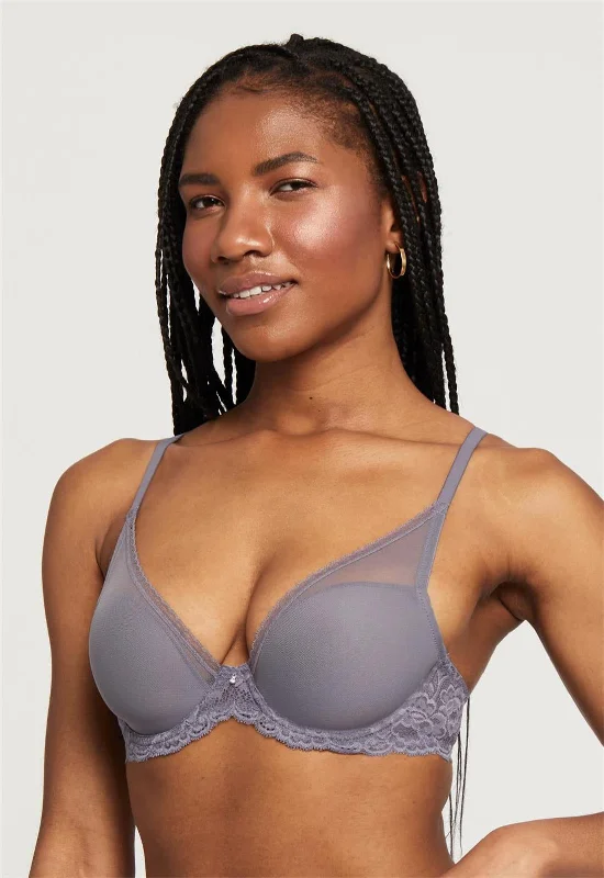 high-cut thong-Mystique Plunge Bra