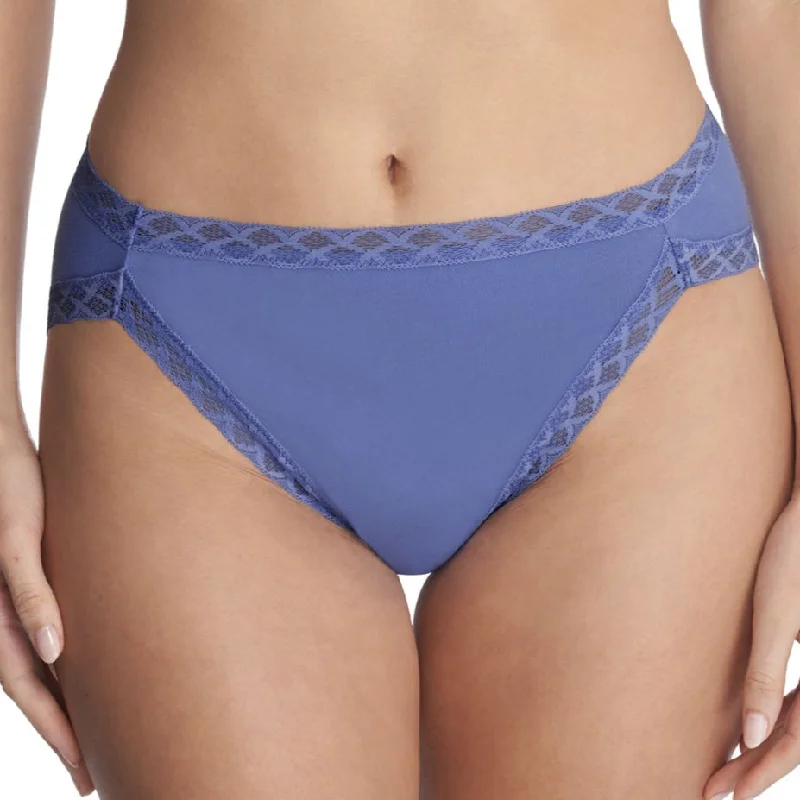 trendy lace briefs-Natori Bliss French Cut Panty in French Blue 152058