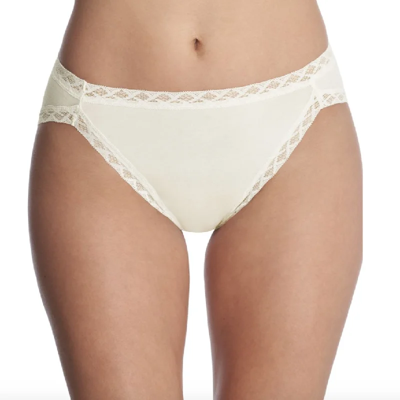 breathable boyshorts underwear-Natori Bliss French Cut Panty in Ivory 152058