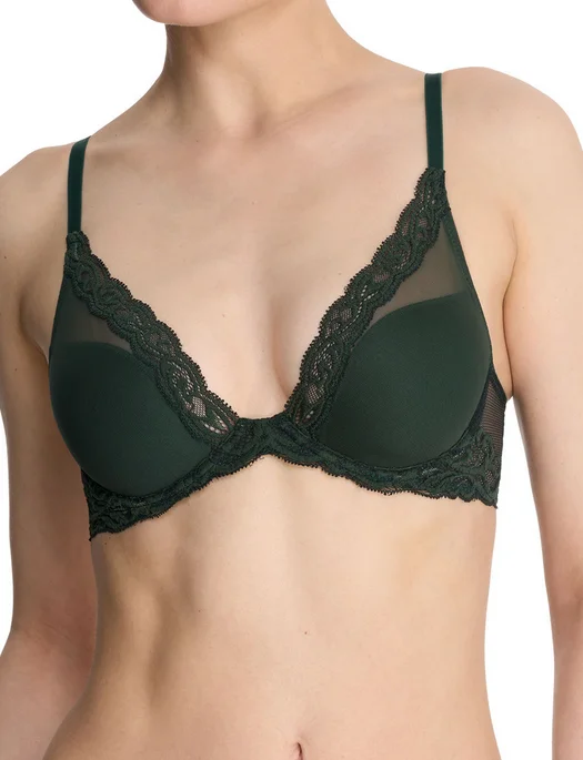 lightweight briefs-Natori Bra Feathers Contour Plunge Bra