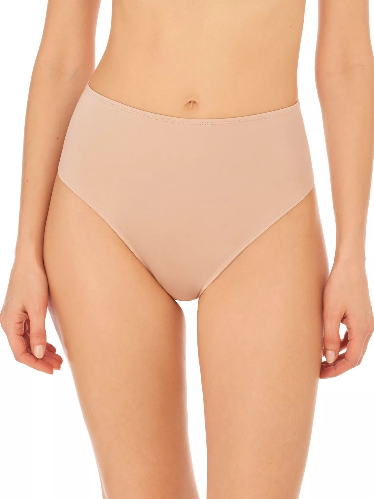 trendy satin underwear-NATORI LIQUID HI RISE THONG 771325