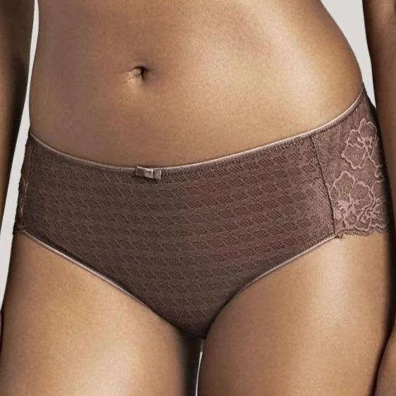 women’s silk panties-Panache Envy Brief in Chestnut 7282