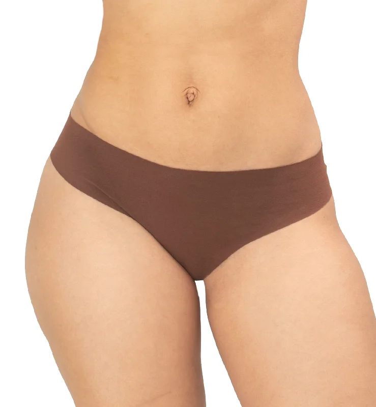 breathable bikini underwear-Panty Promise Low Rise Thong - Mocha