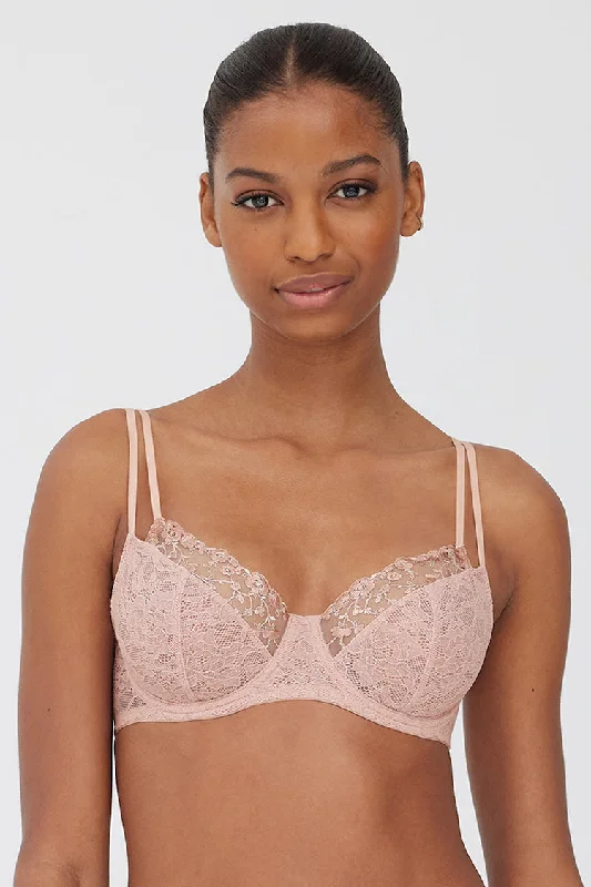 lightweight cotton panties-Paradise Full Coverage Underwire Bra - Romance