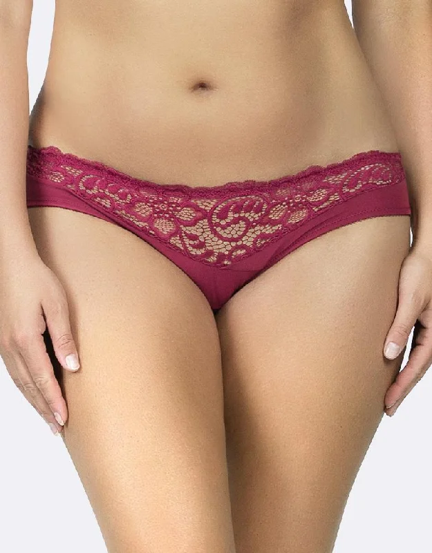 soft bamboo panties-Parfait Cora Brief Crimson