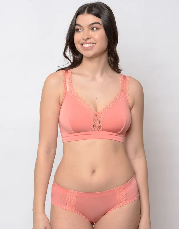 seamless silk panties-Parfait Dalis Bralette Pink Blush