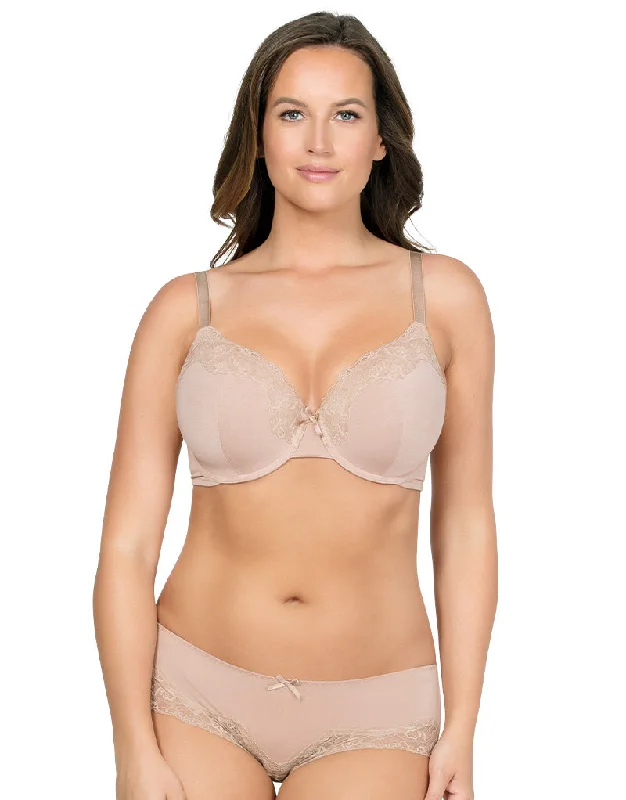 breathable silk panties-Parfait Tess Moulded T-Shirt Bra Bare Latte