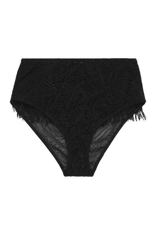 women’s seamless thong-Peek & Beau Elvira Lace fringed High Waist brief